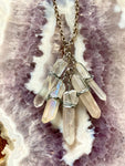 Heavenly Small Crystal Cluster Necklace