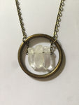 Olanna Brass Ring Crystal Necklace